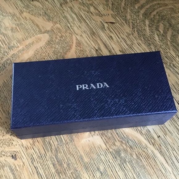 Prada Glasses Case & Box and Eyeglass Cleaning Cloth New Unused - Picture 10 of 10